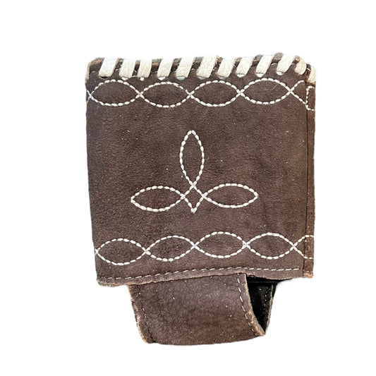 BROWN SUEDE KOOZIE