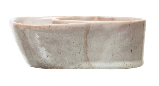 STONEWARE CRACKER AND SOUP BOWL, 2 COLORS