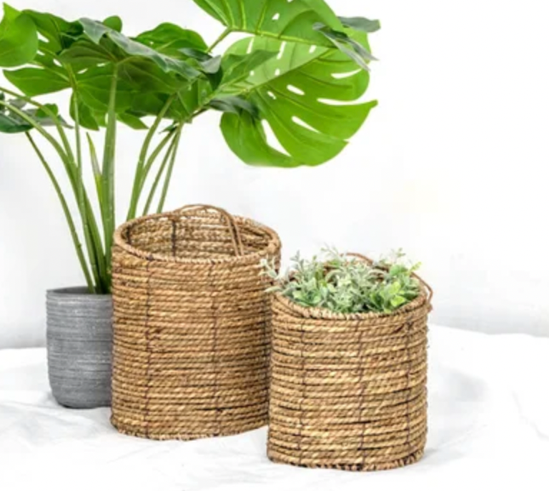 GRASS BASKETS- SET OF TWO (2)