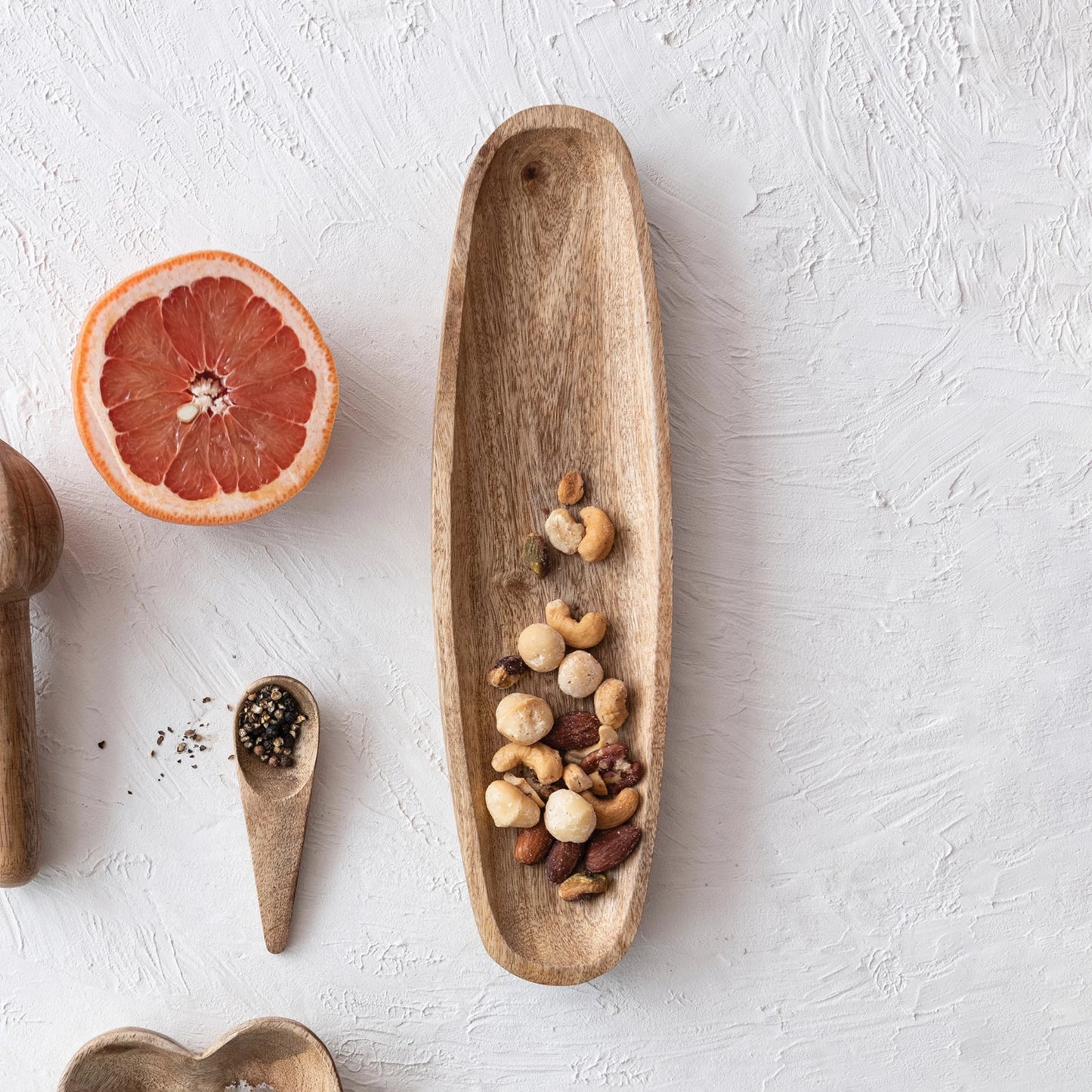 MANGO WOOD DISH, NATURAL