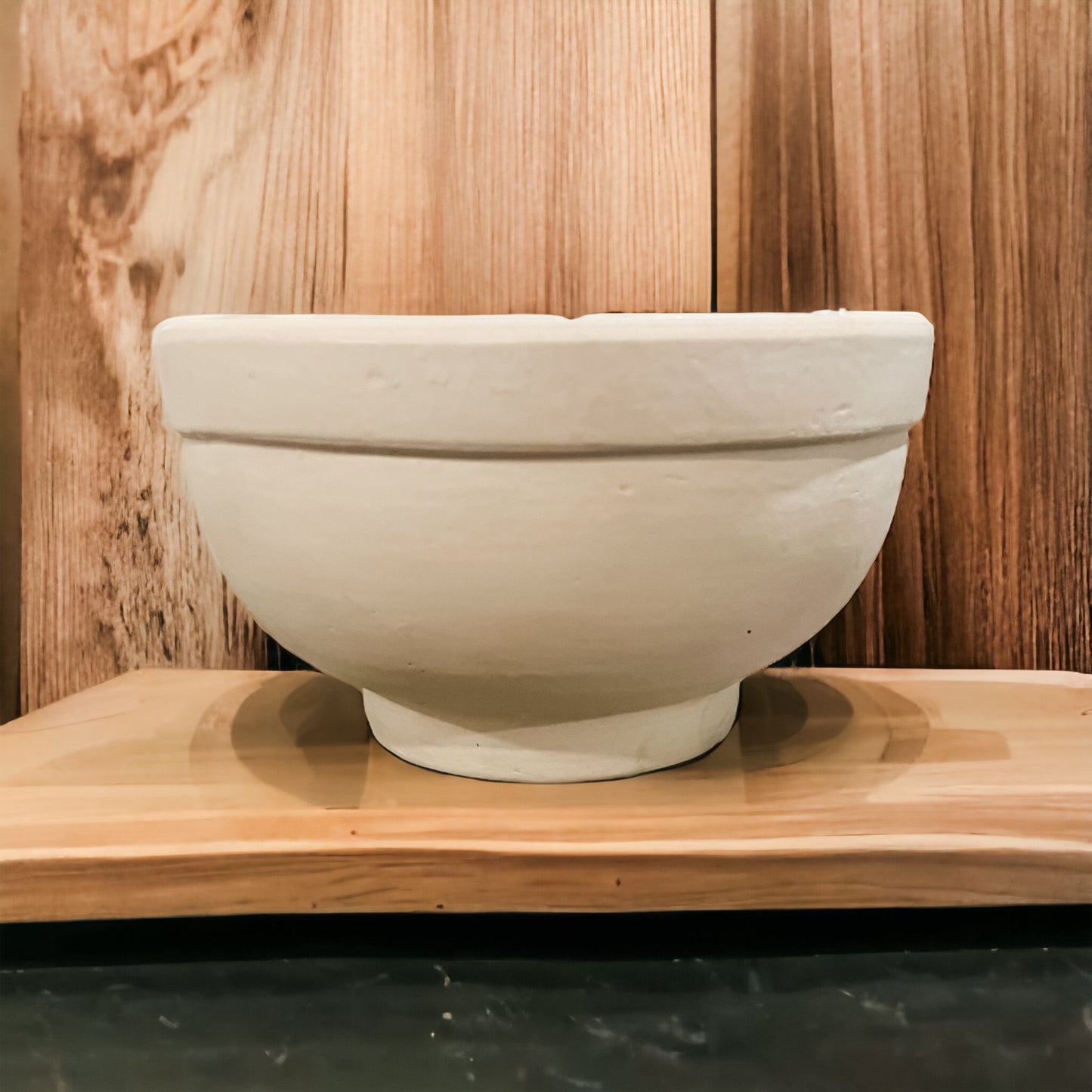 WHITE TERRA COTTA BOWL - 3 SIZES