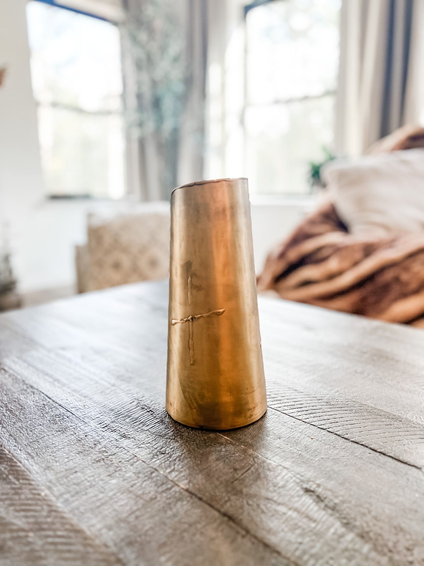 BRASS VASE