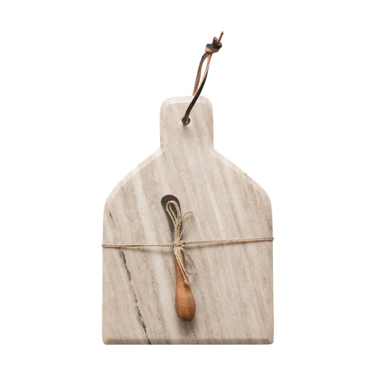 CHEESE/CUTTING BOARD WITH CANAPE KNIFE