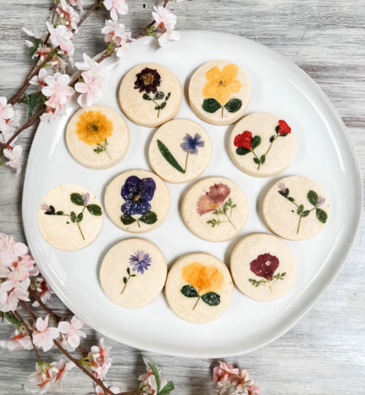 ORGANIC FLOWER PRESSED COOKIES (12)