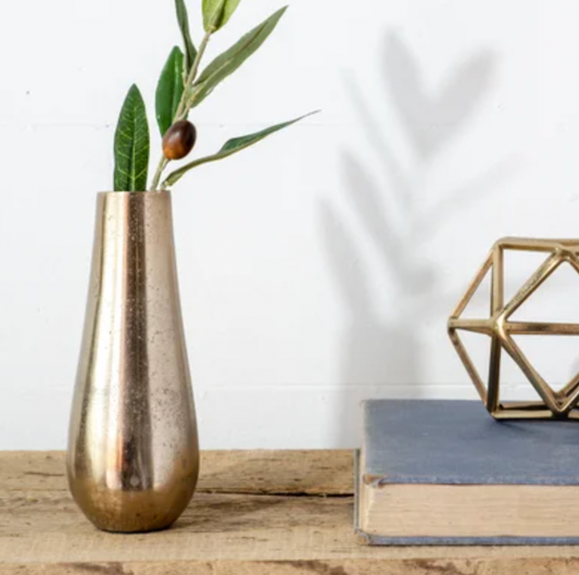 ANTIQUE BRASS MINI VASE