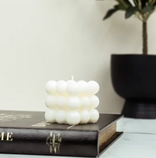 2" SQUARE BUBBLE CANDLE