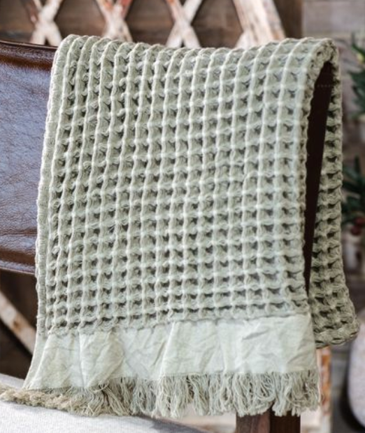 WAFFLE THROW- SAGE