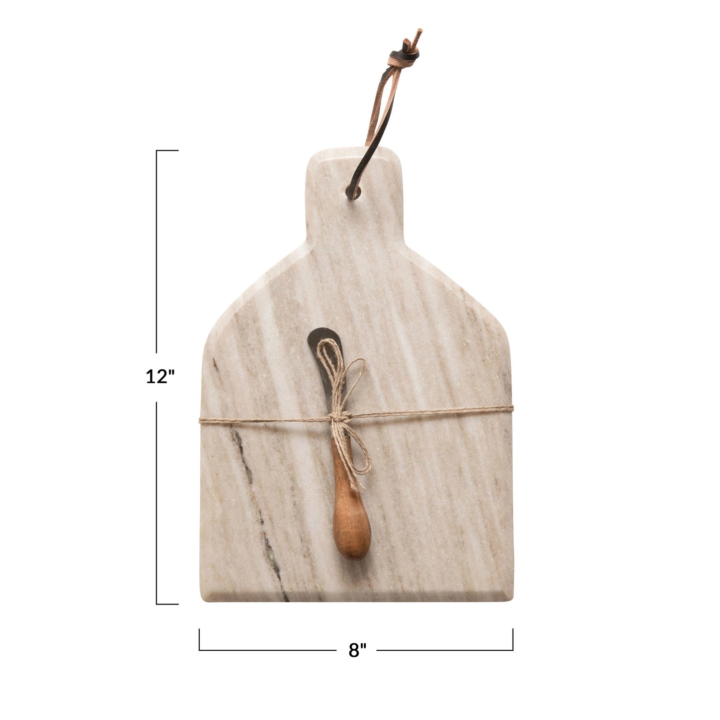 CHEESE/CUTTING BOARD WITH CANAPE KNIFE